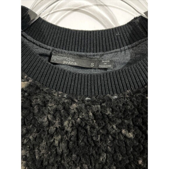 prAna Women's Polar Escape Sweater Sweatshirt Black Size S Pullover Fleece Cozy - Picture 2 of 5